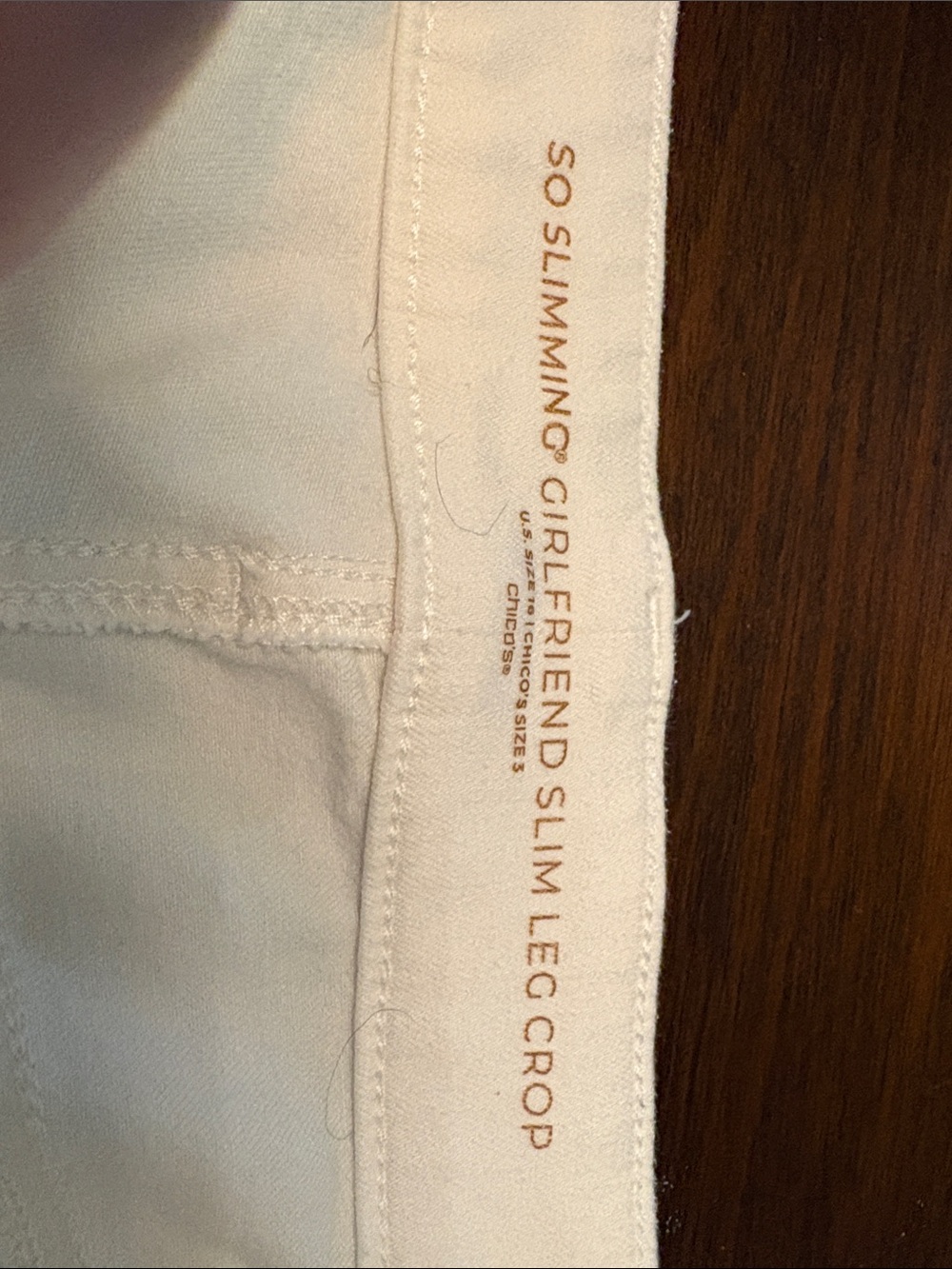 Chicos White Girlfriend Slim Leg Jeans 16 - Picture 2 of 4